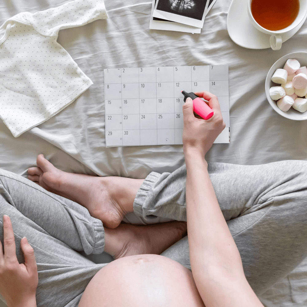 Terminkalender private Yogastunde Schwangere Babybauch